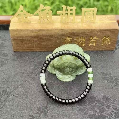 新中式6mm直切椰蒂药片归圆手串男女款文玩手串简约配饰
