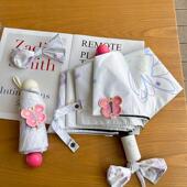 粉鼻子遮伞晴雨两用抗自动遮伞