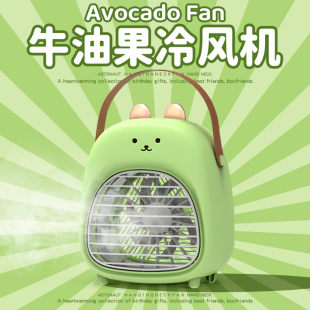 喷雾水冷风扇加湿器二合一小型桌面usb办公室静音便携式 降温神器