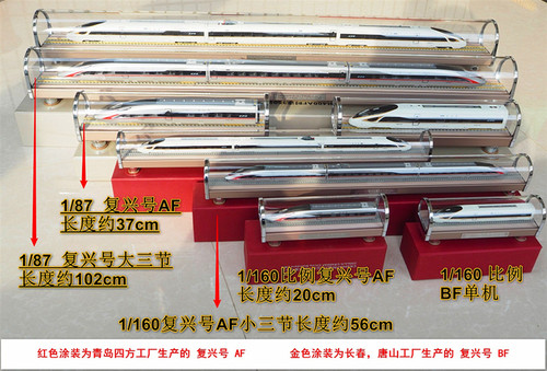 中国高铁复兴号和谐号动车CR400A