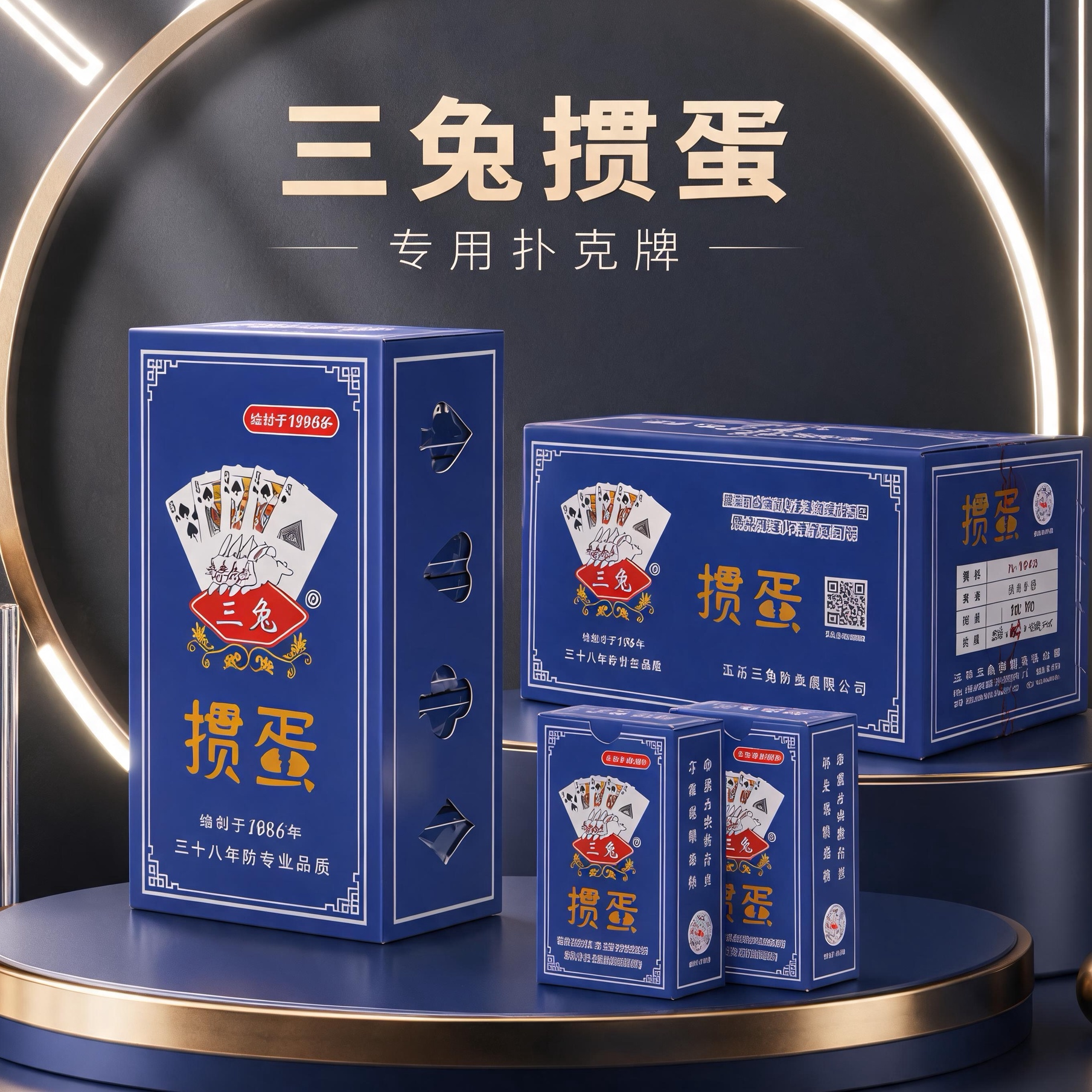 三兔掼蛋专用扑克牌高端纸牌图片