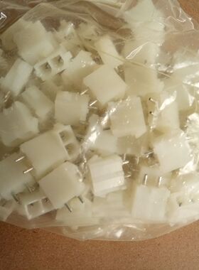 2孔针座，PCB 电路板 焊板座 汽车 电梯连接器座2芯350428-1