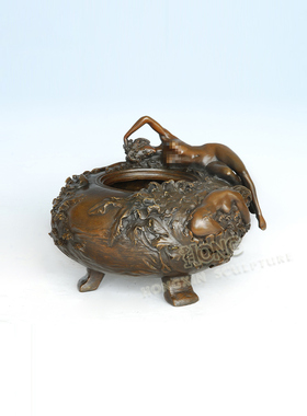 鸿鑫雕塑黄铜欧式装饰品桌面摆件