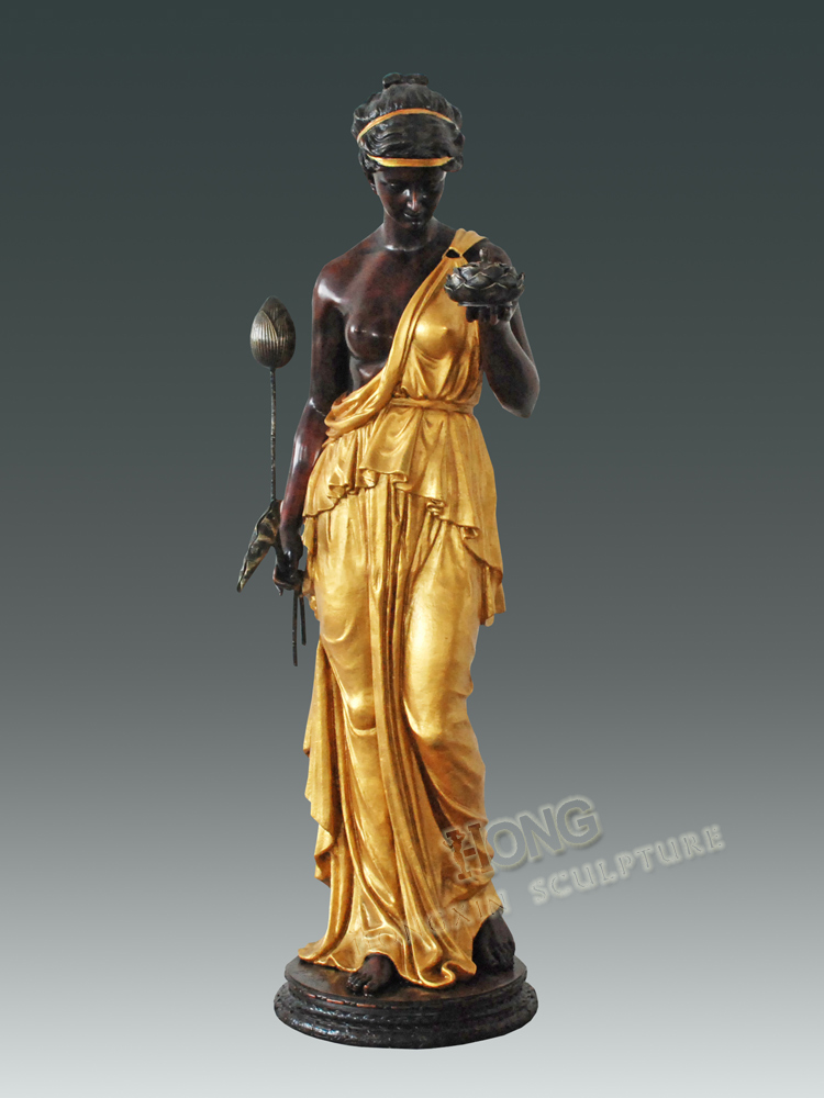 玄关大型欧式风人物户外落地摆件