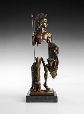 鸿鑫雕塑黄铜欧式古希腊人物摆件