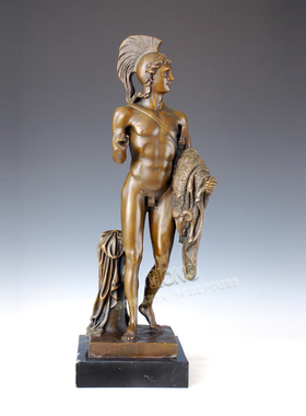 鸿鑫雕塑黄铜欧式人物装饰品摆件