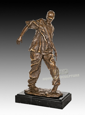 工艺中式风人物办公室桌面摆件