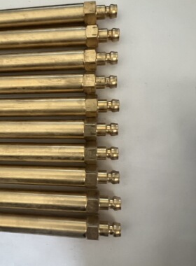 精密模具水嘴HASCO德标Z90/9-1/4-170加长水咀油嘴加厚黄色铜接头