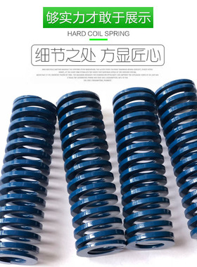 精品模具弹簧TL/SSWL50*100日标高强度蓝色矩形扁压簧外径50长100