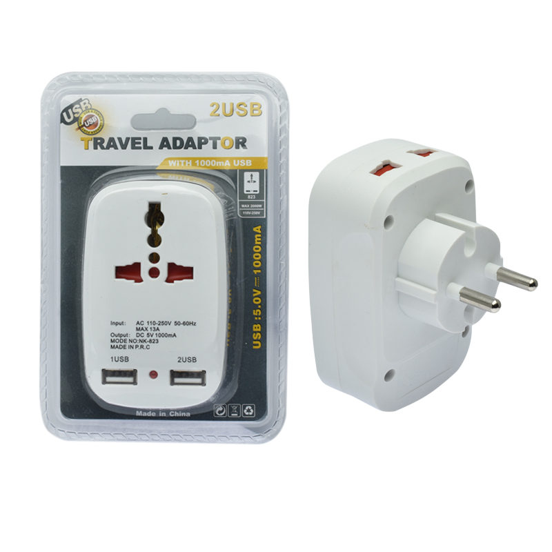 USB欧标韩国德国旅游转换插头