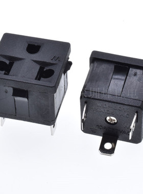 厂家直销全铜AC电源插座WD-601美标座 插座欧式插座卡式