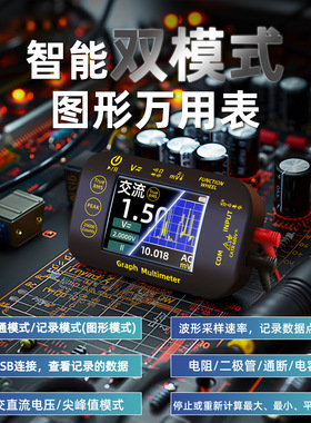 BSIDE-S450图形万用表数显真有效值高压1000V电工维修全自动量程