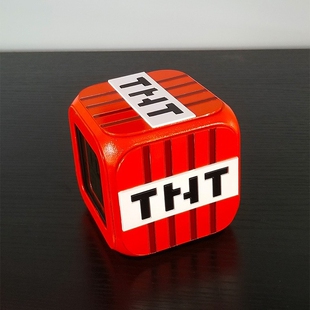 我的世界周边方块造型创意3D立体小闹钟LED小夜灯电子钟床头