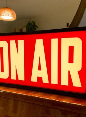 跨镜爆款 On air light box创意广播ON AIR灯箱红色版夜灯led灯
