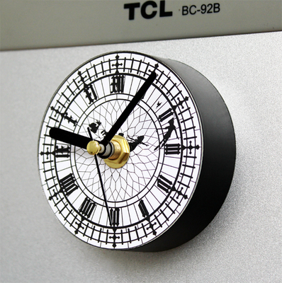 时尚创意PeterPan小飞侠冰箱钟创意冰箱贴留言贴磁性吸粘挂钟表