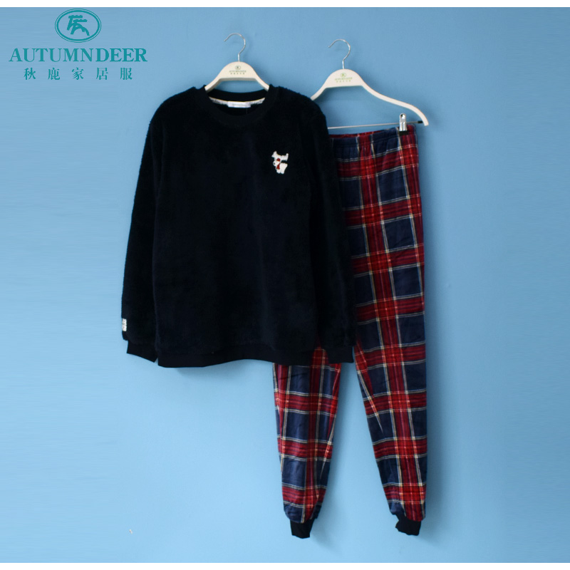秋鹿睡衣专柜2021秋冬男