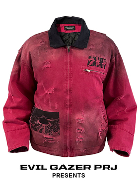 EVIL GAZER破坏做脏dirtyfit阿基拉复古工装夹克棉服外套