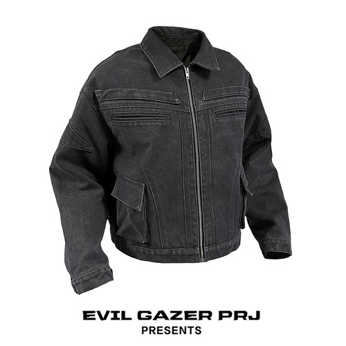 复古重磅帆布夹克外套EVILGAZER