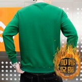 冬季长袖男欧版大码卫衣套头高定立体印花圆脸品牌黑9738加绒P50，男装卫衣，星座1207