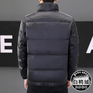 冬季简欧洲站精神小伙夹克羽绒服90%白鸭立领厚保暖外套Y9186P280图片