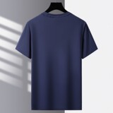 冲锋短袖T恤健身运动暴汗服晨练跑步冰丝速干户外登山藏青1508P34，男装T恤，星座1207