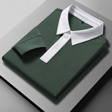 秋冬拼接卫衣长袖POLO衫280G重磅休闲翻领情侣舒适灰1611P40，男装卫衣，星座1207