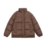 得物可二开新标鸭绒潮牌阔版五色尼丝纺纯立领羽绒服绿9169P200，男装羽绒服，星座1207