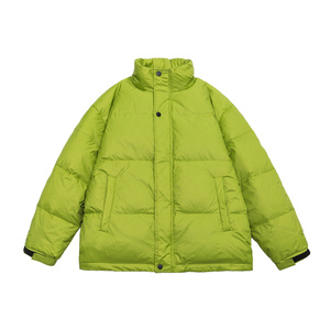 得物可二开新标鸭绒潮牌阔版五色尼丝纺纯立领羽绒服绿9169P200,男装羽绒服,星座1207