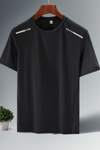 冲锋短袖T恤健身运动暴汗服晨练跑步冰丝速干户外登山黑色1502P29图片