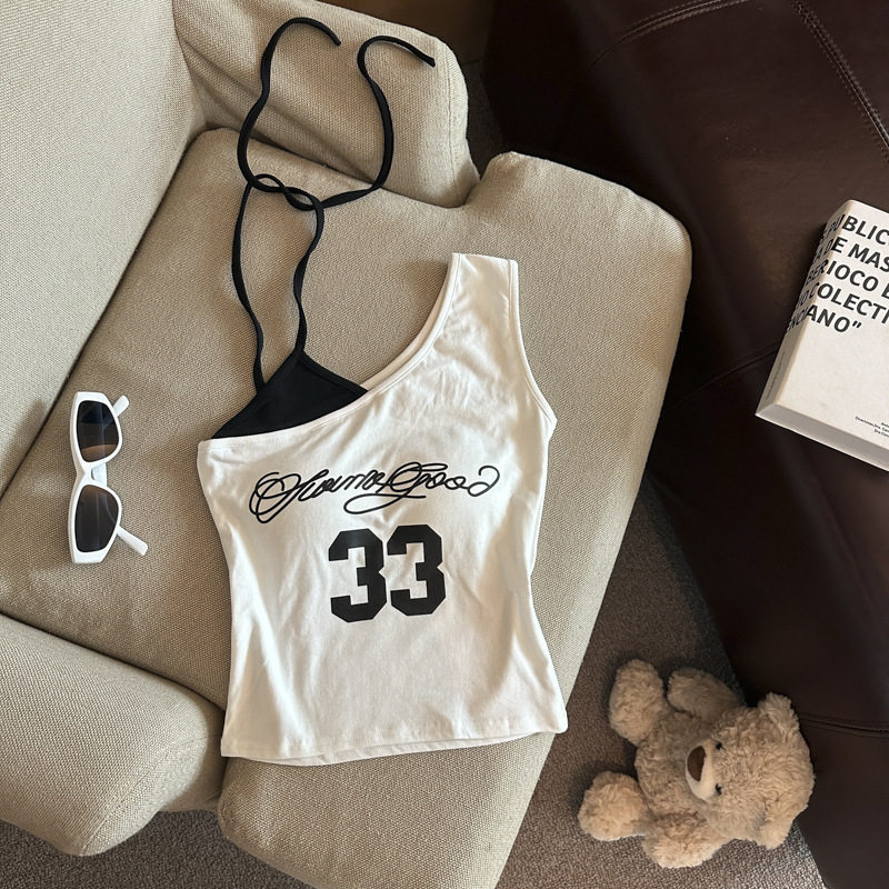 女童背心吊带夏季装2025新款棉T恤宝宝夏季印花爵士舞蹈无袖上衣,童装/婴儿装/亲子装,背心吊带,淘宝优惠券,粉丝福利购,淘宝优惠卷