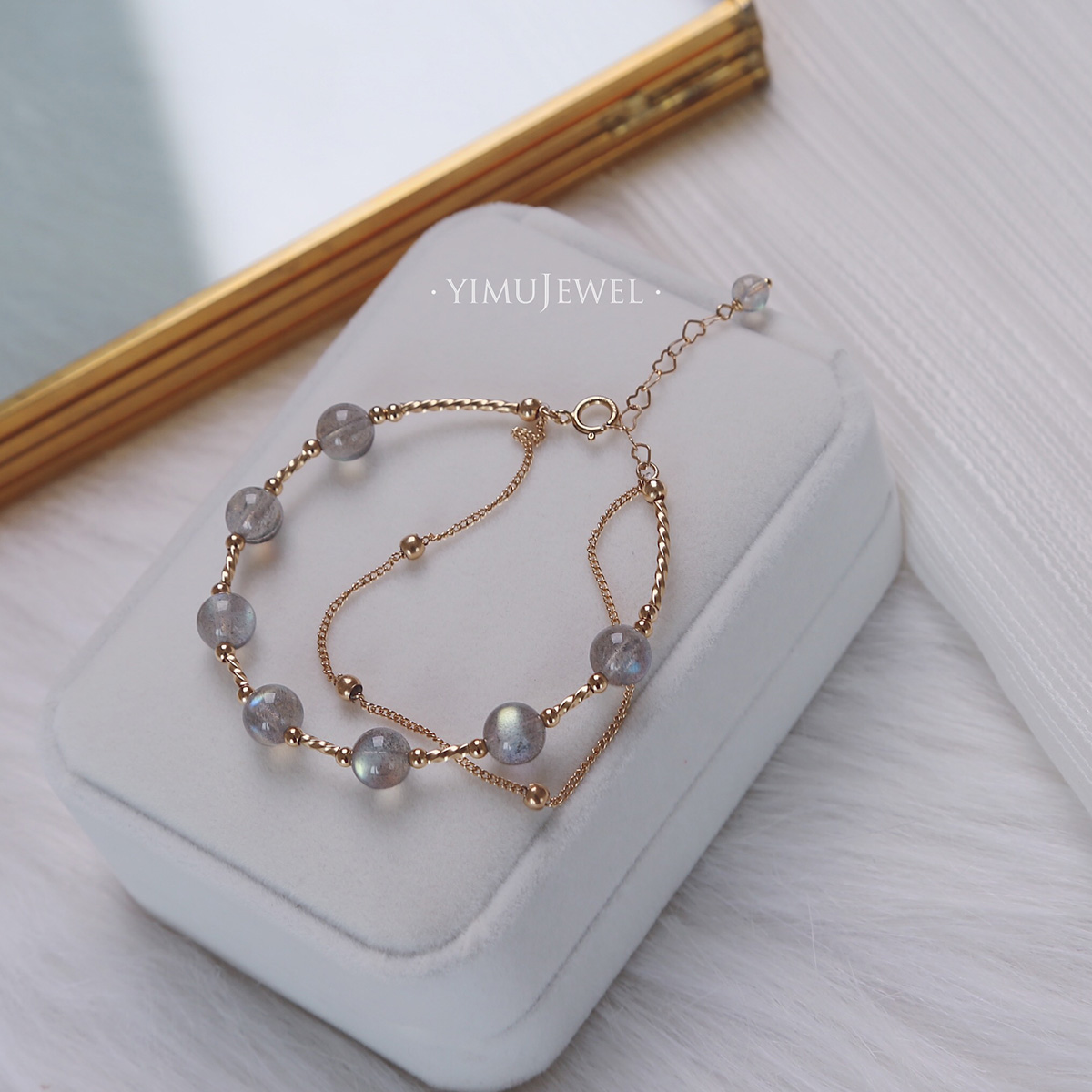 ¡¸ÎÒÔÚÈËÃñ¹ã³¡ÊýÐÇÐÇ¡¹±ùÖÖ»ÒÔ¹âʯ14K°ü½ðÊÖÁ´Å®ins¾µäÂúÌìÐÇ