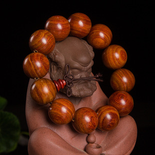 汽车档位珠缅甸黄花梨木文玩佛珠手串檀香车内挂件车载排挡珠摆件