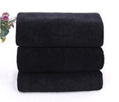超细纤维黑色毛巾吸水不掉毛加厚家用厨房清洁擦家具抹布保洁专用