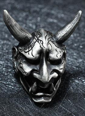 骷髅摆件鬼面黄铜礼物抖音