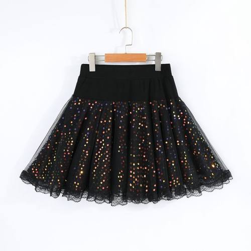 PYX-886拉丁跳舞裙子亮片松紧腰新中式蓬蓬半身裙女早秋新款爆款