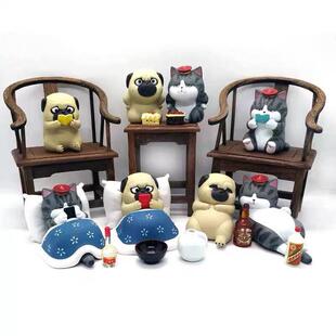 吾皇巴扎黑盲盒巴扎黑 第二弹 可爱动物小孩玩具模型 桌面摆件