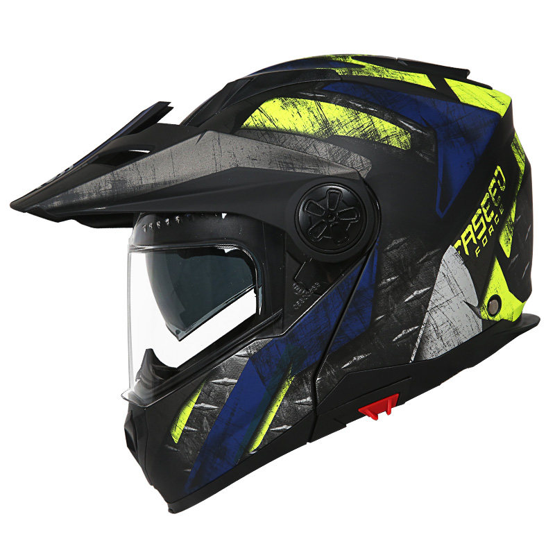 清仓FASEED909拉力揭面盔 双镜片