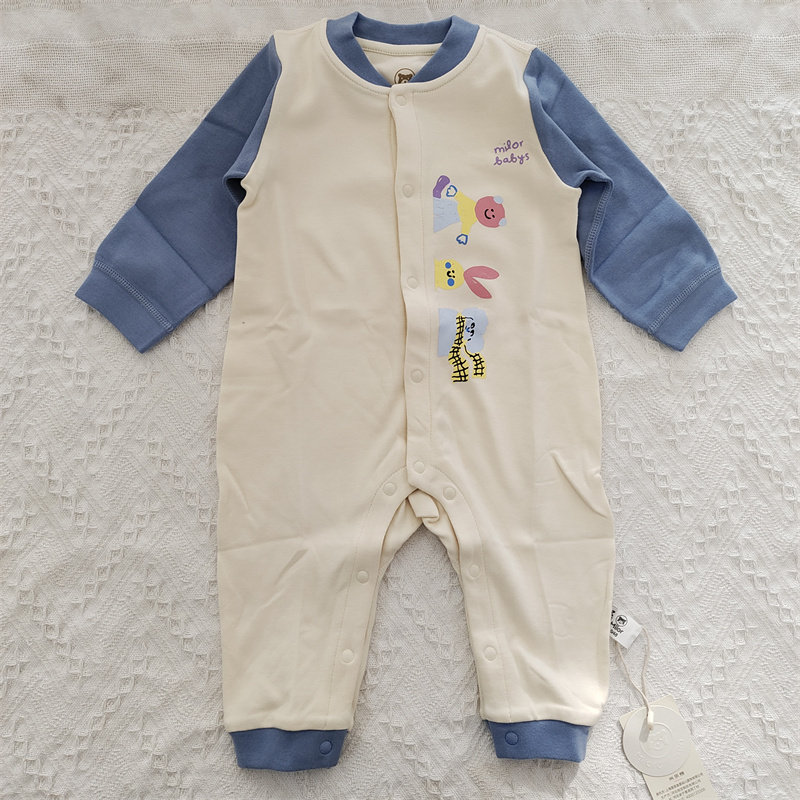 米乐熊2023年春季新款婴儿连体衣0-1岁宝宝哈衣mn6961hd2