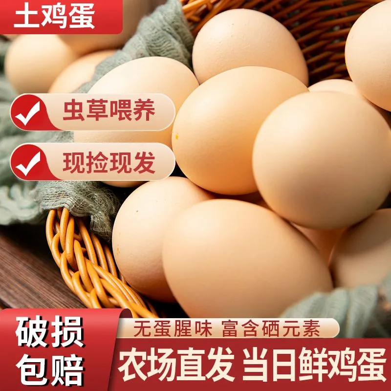 20枚正宗土鸡蛋农家散养谷物喂养真正的新鲜营养虫草鸡蛋现捡现发,水产肉类/新鲜蔬果/熟食,鸡蛋,淘宝优惠券,粉丝福利购,淘宝优惠卷