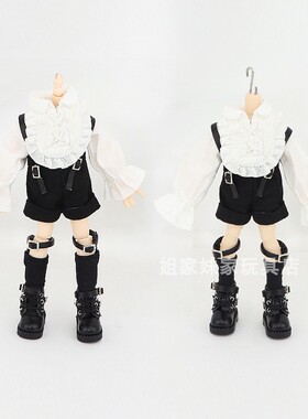 妖精体娃衣 D妹D男 Bjd 0B11男12分阿巳体适用欧风衬衣哥特衬衫