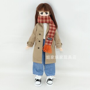 azone6分衣服s体/m体娃衣 ob24/22 blythe小布娃衣时尚风衣套装