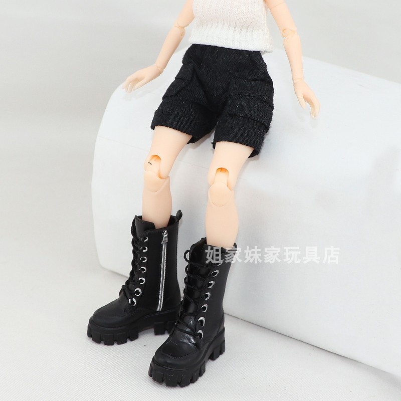 1/12兵人靴子配件机娘马丁靴