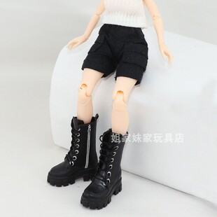 1/12兵人靴子配件romankey机娘马丁靴蜗之壳6寸女素体作战靴鞋子