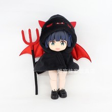 小铃铛社区 灯笼体娃衣 8.5cm12分BJD素体OB11素体万圣节恶魔斗篷