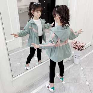 童装2022新款韩版女大童儿童春秋季洋气时髦女童春装网红夹克外套