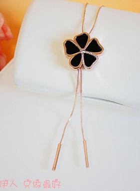 玫瑰金色防过敏毛衣链限量包邮