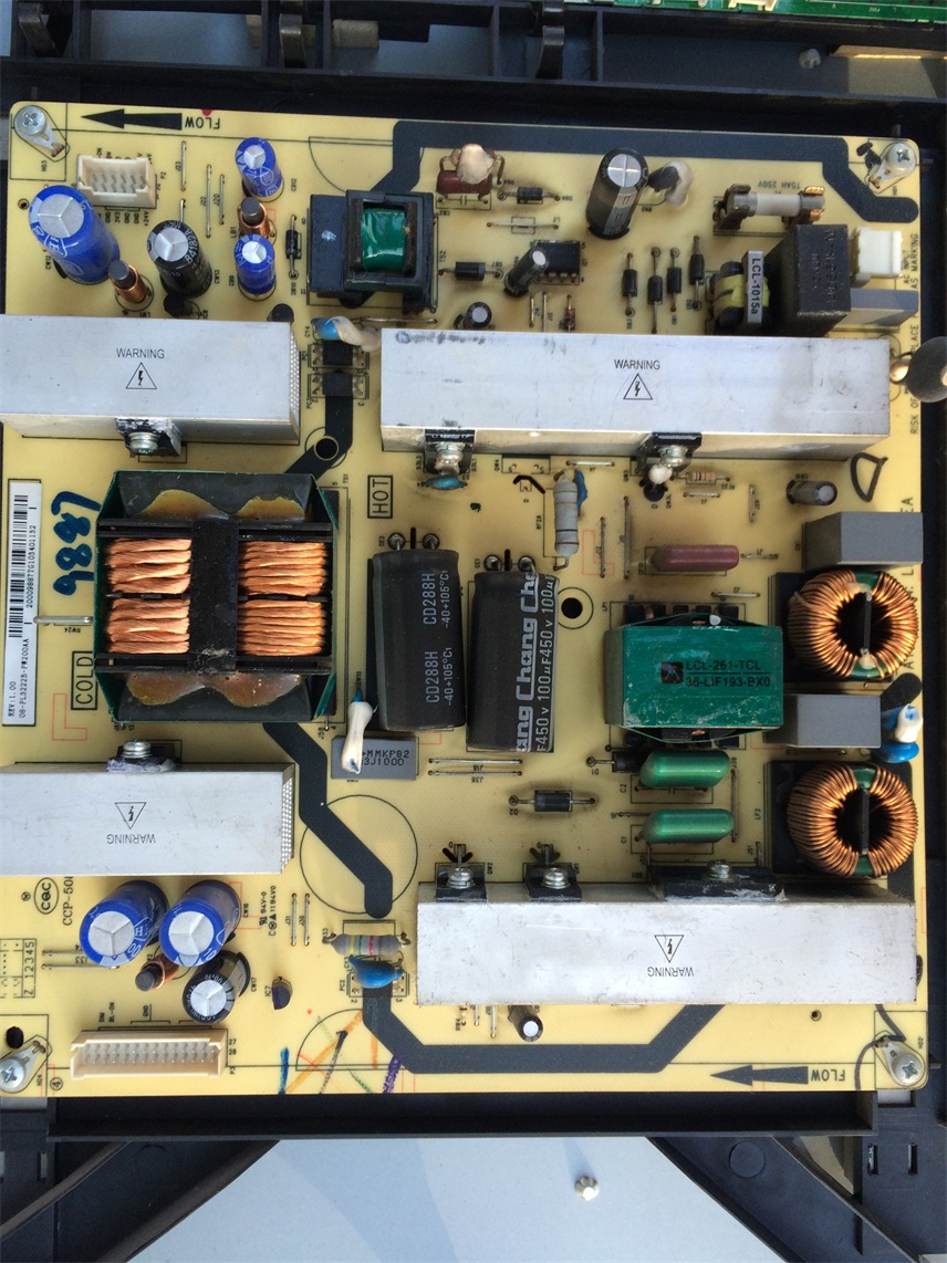 TCL L32F11拆机电源板 40-1P3222-PWB1XG 非代用 实物图