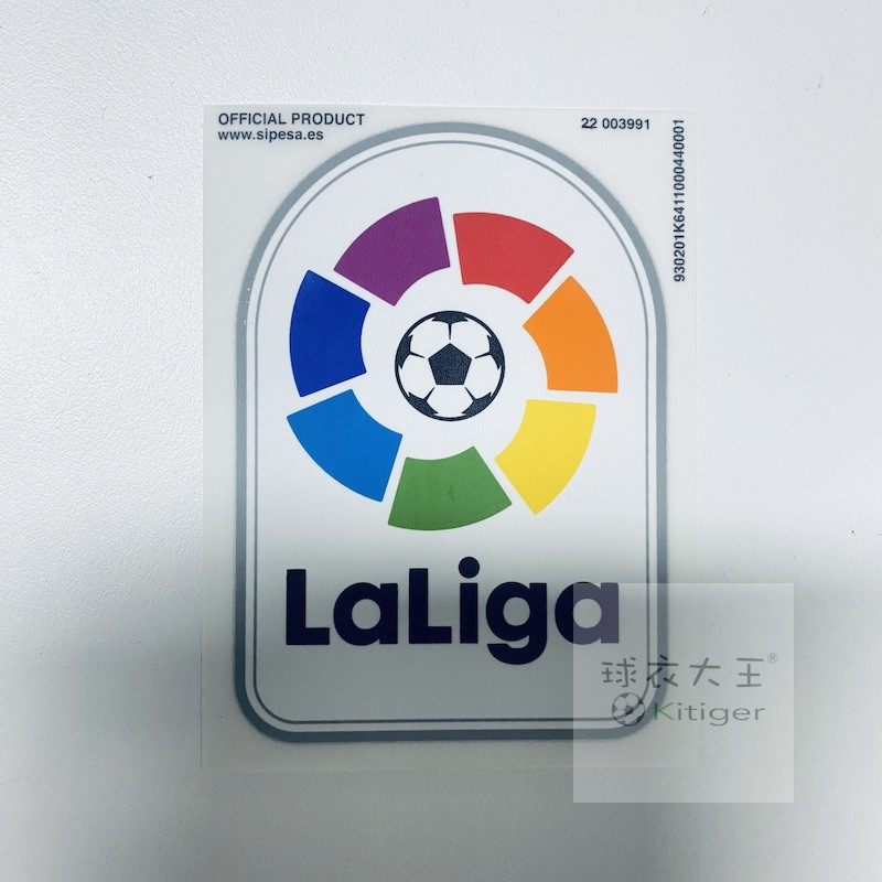 西甲联赛臂章球员版大臂章laliga 巴萨西甲卫冕圆章  代印