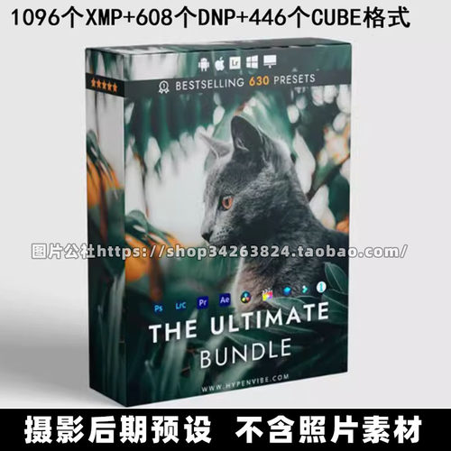 1096个XMP+608个DNP+446个CUBE格式Hypenvibe预设合集H&V Presets