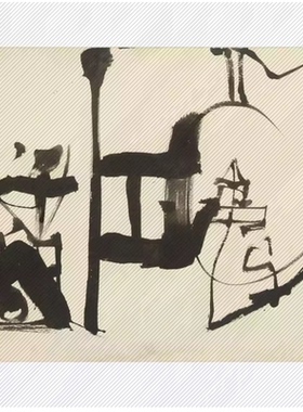 【美国】弗兰茨·克莱恩(Franz Kline)抽象绘画网传图库